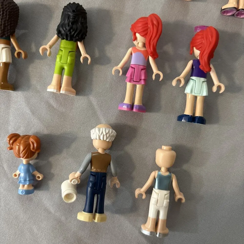 Lego Friends Random Female Girl Accessories Minifigures Marcel Ava, Lot of 12